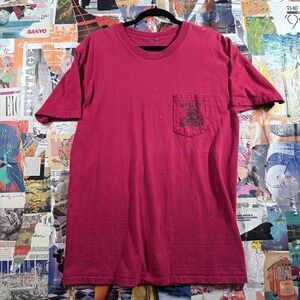 Vintage Harley Davidson Space Coast Palm‎ Bay FL Pocket T-Shirt Graphic Tee